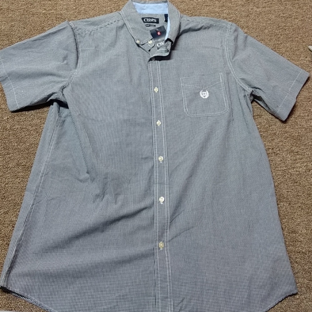 Mens short sleeve button up shirt